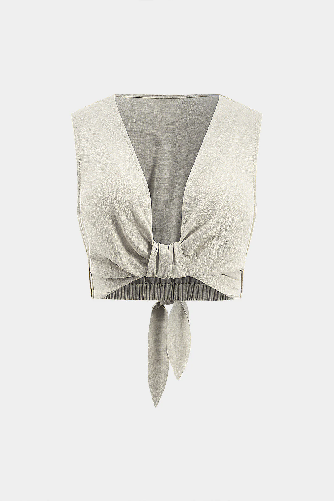 Twist Knot Tie-Up Tank Top