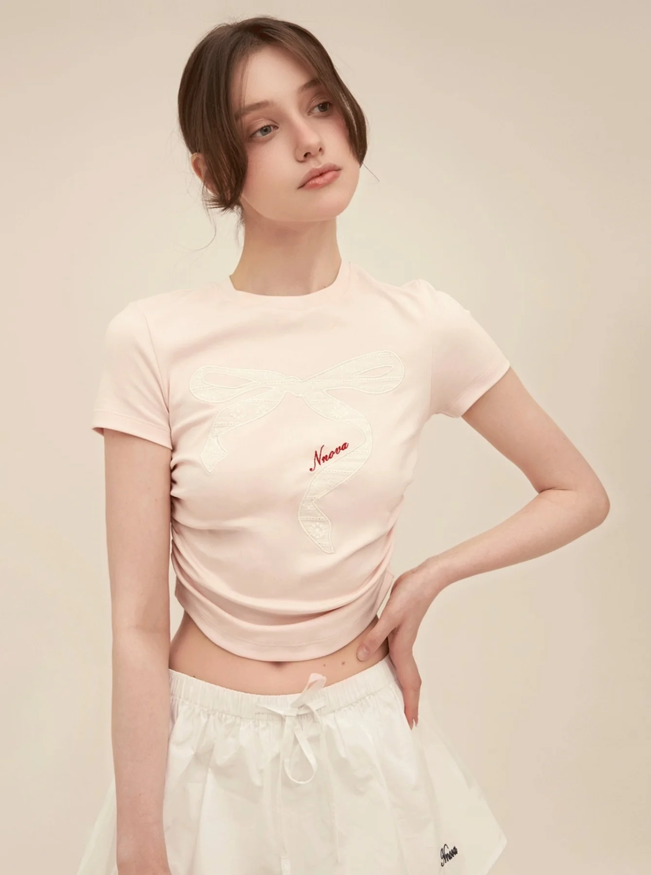 Retro Lace Patch Crop Set-Up
